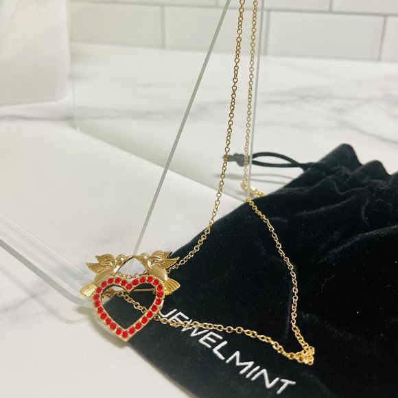 Jewelmint lovebirds pin necklace - Picture 4 of 4